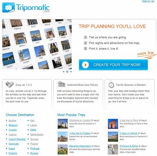 Tripomatic screenshot 1