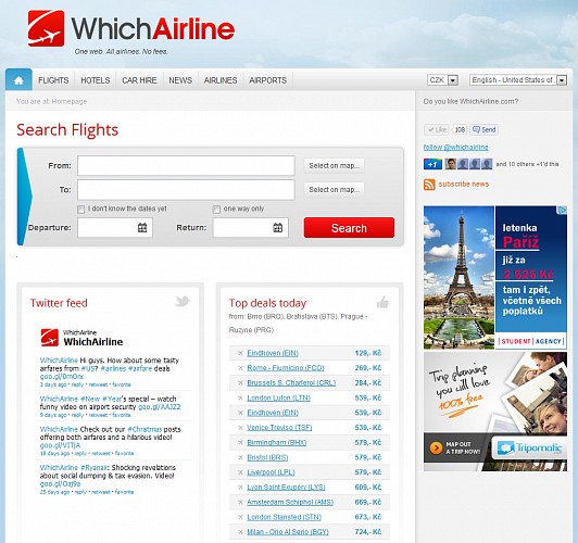 whichairline.com screenshot 1
